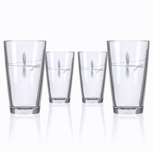 Angler's Etched Glass Barware - Nautical Luxuries