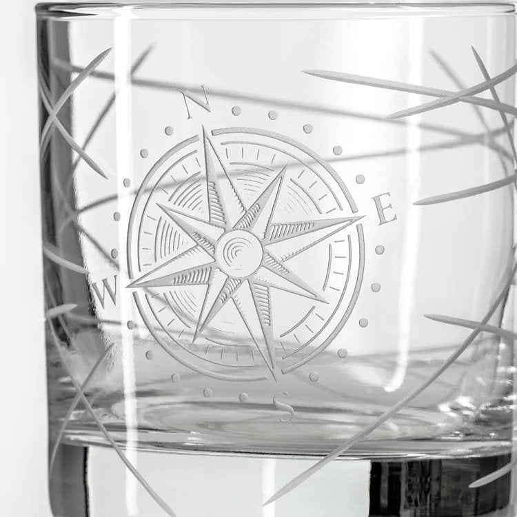 Navigator Compass Rose Whiskey Set - Nautical Luxuries
