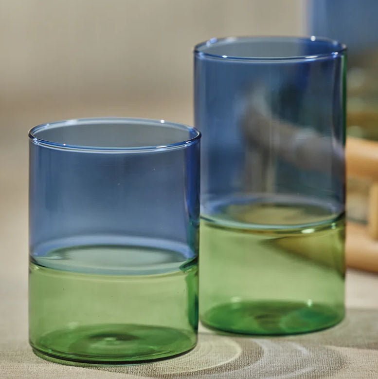 Azure Coast Glass Beverage Set - Nautical Luxuries