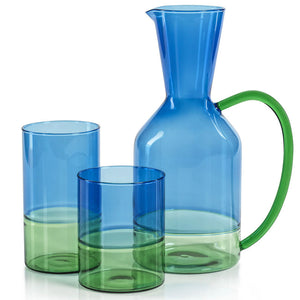 Azure Coast Glass Beverage Set - Nautical Luxuries