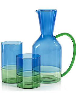 Azure Coast Glass Beverage Set - Nautical Luxuries