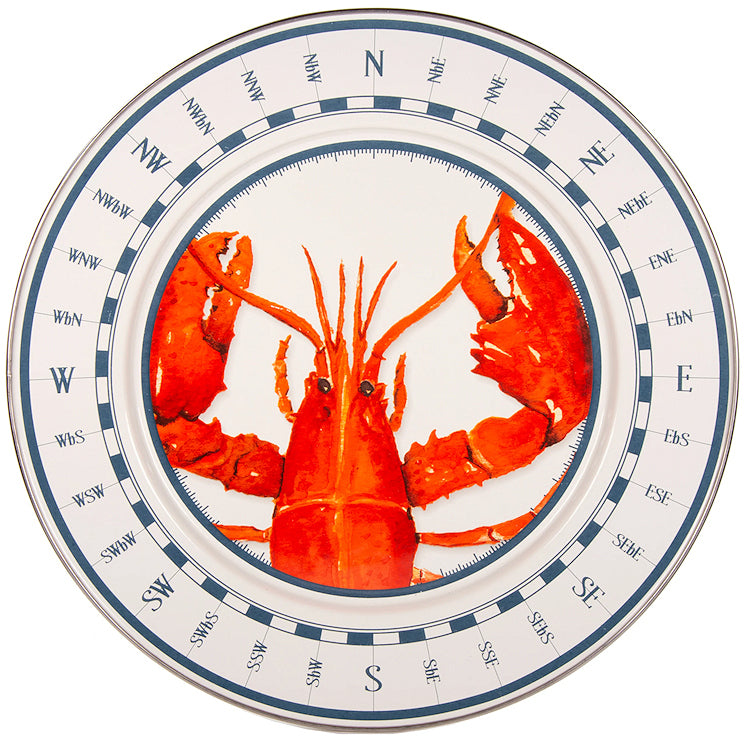 Red Lobster Porcelain Enamelware Dinnerware - Nautical Luxuries