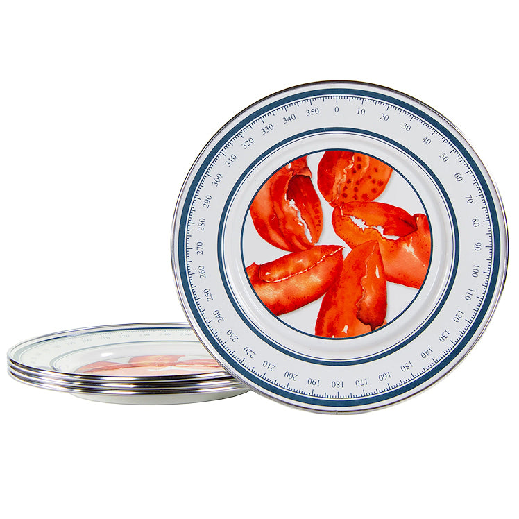 Red Lobster Porcelain Enamelware Dinnerware - Nautical Luxuries
