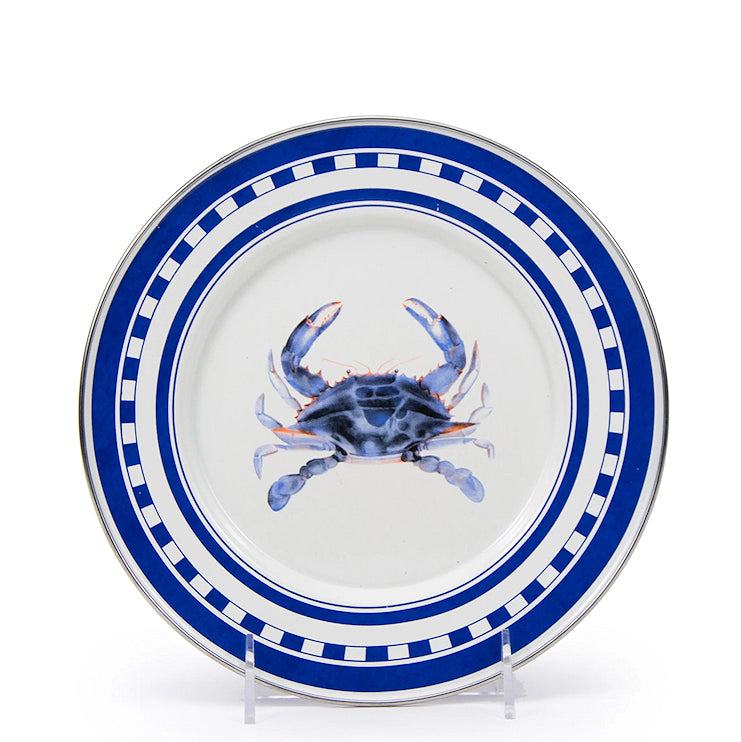 Blue Crab Porcelain Enamelware Dinnerware - Nautical Luxuries