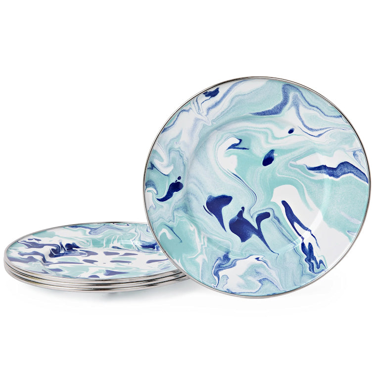 Clear Lake Porcelain Enamelware Dinnerware - Nautical Luxuries
