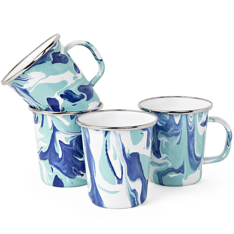 Clear Lake Porcelain Enamelware Dinnerware - Nautical Luxuries