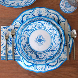 Isla Bleu Melamine Dinnerware Set - Nautical Luxuries