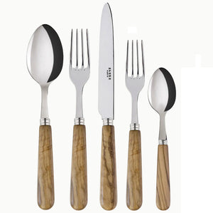 Olive Wood Beach Collection Flatware Set - Nautical Luxuries