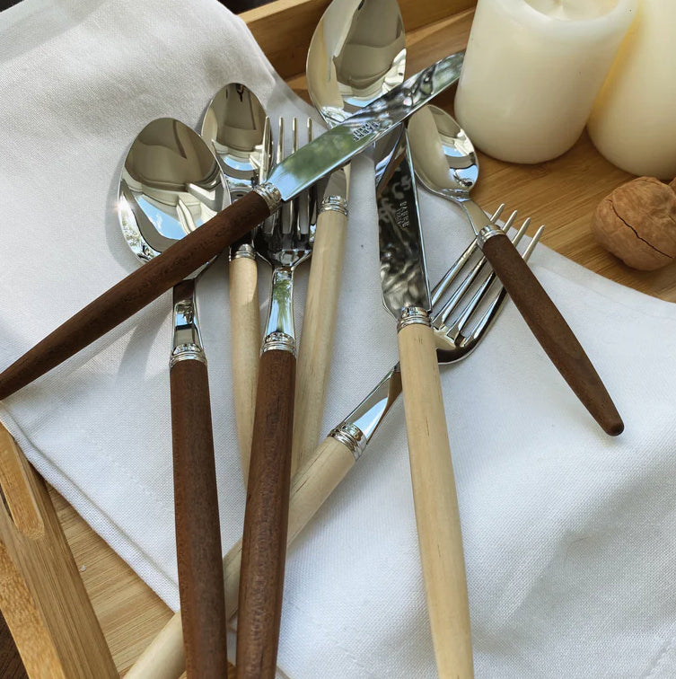 Pine Handle Flatware Set