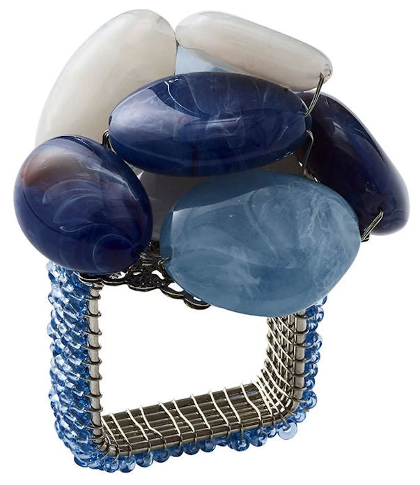 Water Stones Napkin Ring Set - Nautical Luxuries