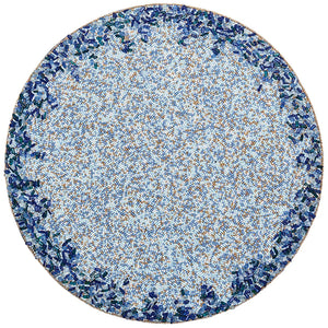 Glacier Blue Hand-Beaded Placemat Set - Nautical Luxuries