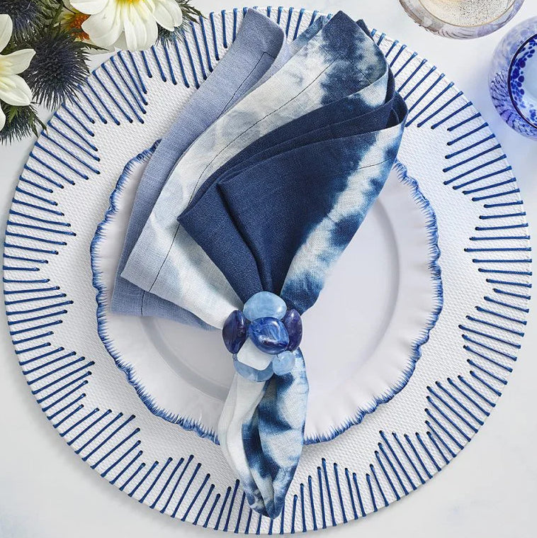 Water Stones Napkin Ring Set