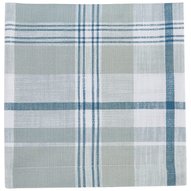 Beach Cottage Plaid Table Linens - Nautical Luxuries
