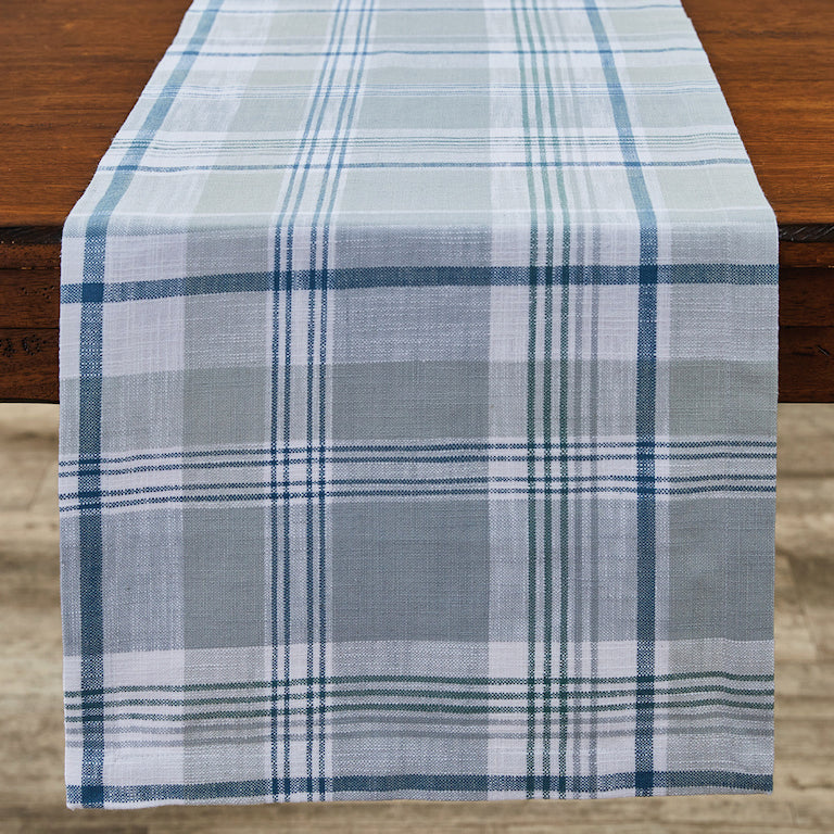 Beach Cottage Plaid Table Linens - Nautical Luxuries