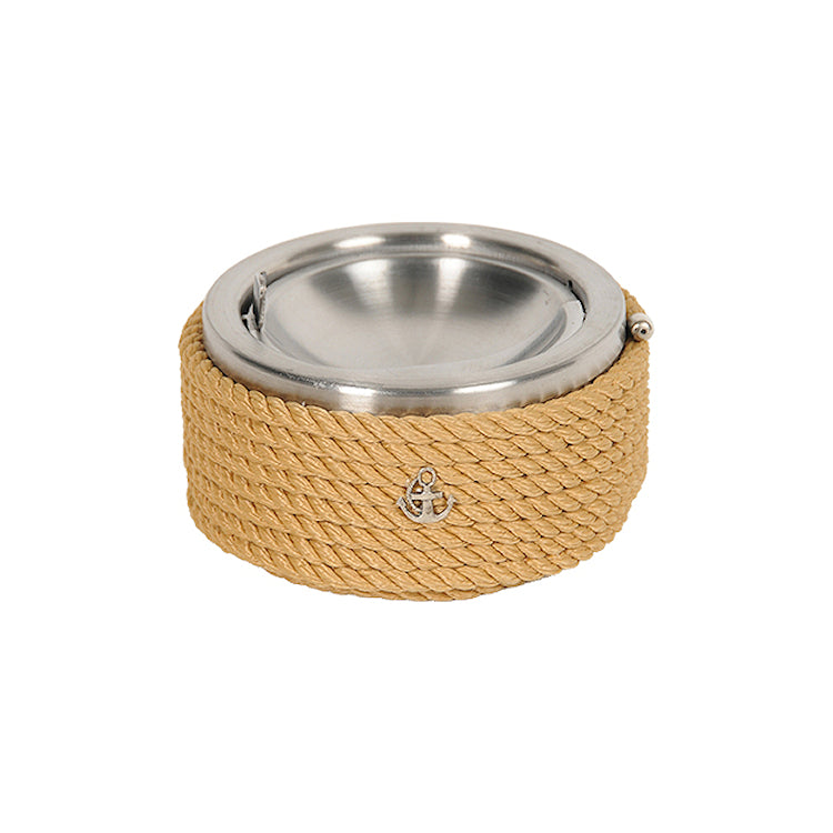 Maritimo Collection Nautical Rope Flip-Top Ashtray