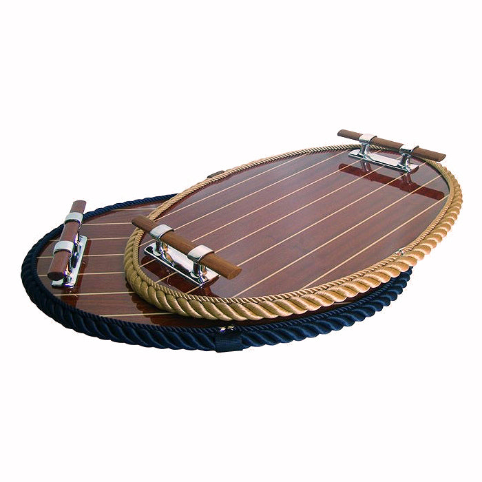 Cleat Handled Cabinsole Deck Tray - Nautical Luxuries