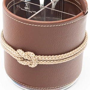 Euro Yachting Faux Leather Flatware Caddy