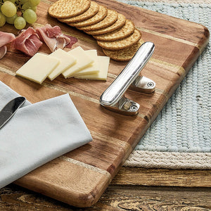 Nautical Entertaining Cleat Handled Serving Board - Nautical Luxuries