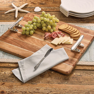 Nautical Entertaining Cleat Handled Serving Board - Nautical Luxuries