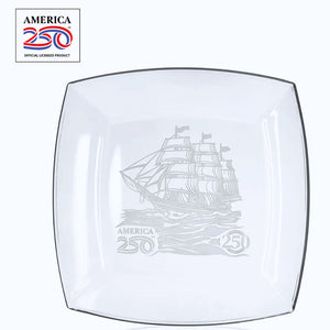 250th Anniversary Tall Ship Serving Plate - Nautical Luxuries