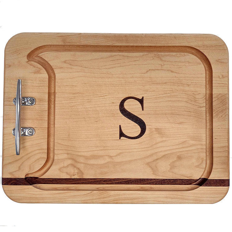 Cleat Handle Mahogany & Maple Serving Boards - Nautical Luxuries