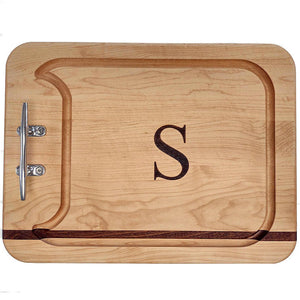 Cleat Handle Mahogany & Maple Serving Boards - Nautical Luxuries