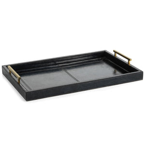 Riviera Stitched Leather Serving/Bar Trays - Nautical Luxuries