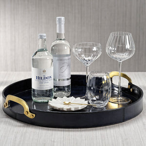 Riviera Stitched Leather Serving/Bar Trays - Nautical Luxuries