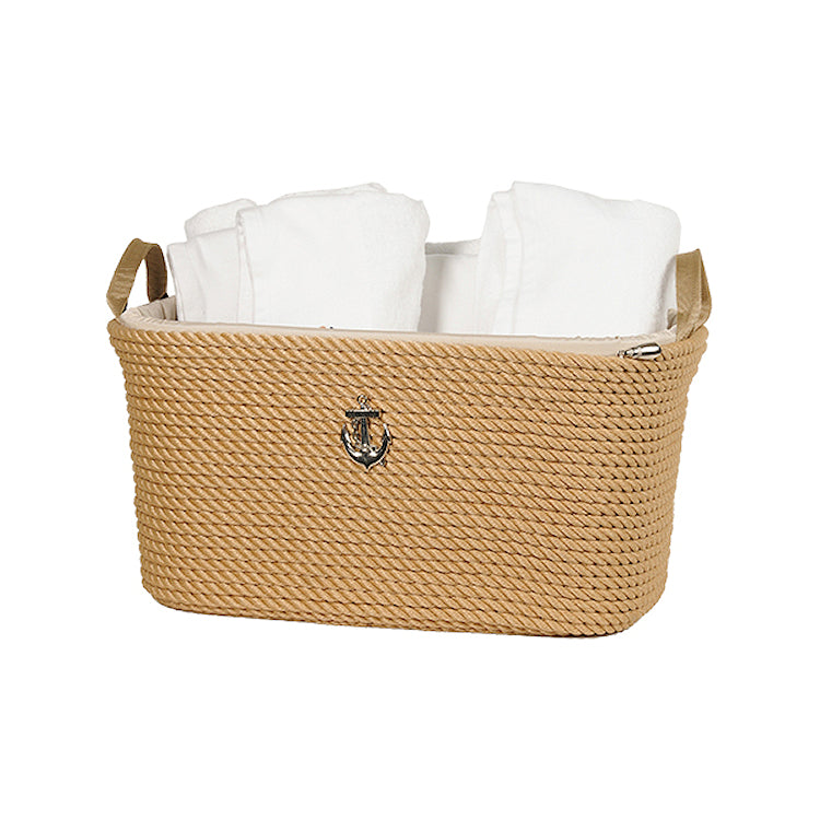 Maritimo Collection Nautical Rope Laundry/Towel Basket