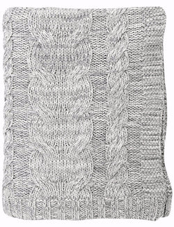 Fisherman's Sweater Chunky Cable Knit Throw
