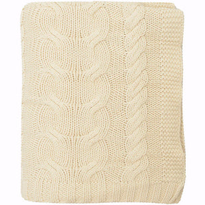 Fisherman's Sweater Chunky Cable Knit Throw - Nautical Luxuries