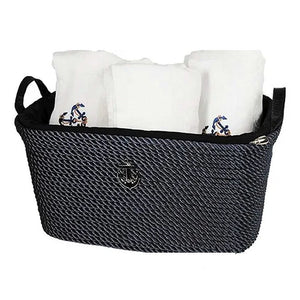 Maritimo Collection Nautical Rope Laundry/Towel Basket - Nautical Luxuries