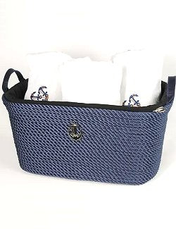 Maritimo Collection Nautical Rope Laundry/Towel Basket - Nautical Luxuries