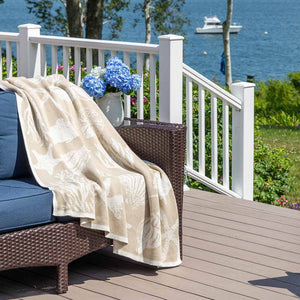 Ocean's Bounty Eco-Conscious Knit Throw