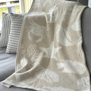 Ocean's Bounty Eco-Conscious Knit Throw
