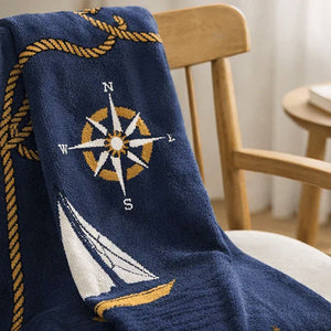 Under Sail Eco-Conscious Knit Throw