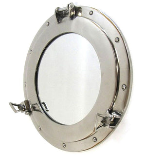 Nautical Porthole Chrome Mirrors - Nautical Luxuries