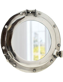 Nautical Porthole Chrome Mirrors - Nautical Luxuries