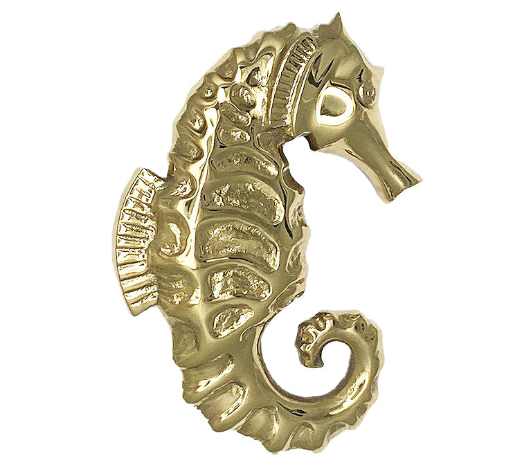 Seahorse Brass Door Knocker - Nautical Luxuries