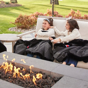 Yacht Furs Luxury Weatherproof Blanket/Black Mink - Nautical Luxuries