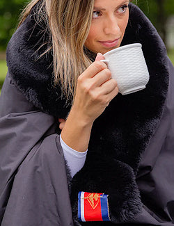 Yacht Furs Luxury Weatherproof Blanket/Black Mink - Nautical Luxuries