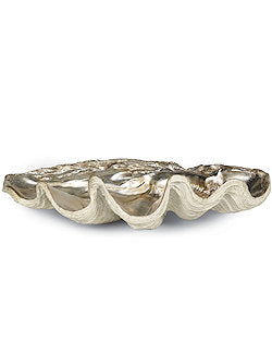 Silver Luxury Clamshell Display Bowl