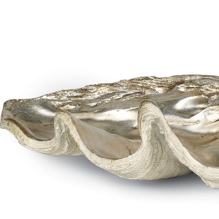 Silver Luxury Clamshell Display Bowl - Nautical Luxuries