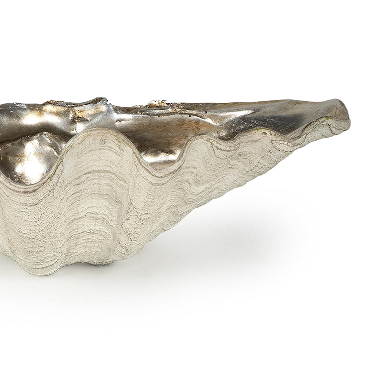 Silver Luxury Clamshell Display Bowl - Nautical Luxuries