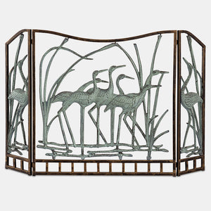 Marsh Waders Beach House Fireplace Screen - Nautical Luxuries