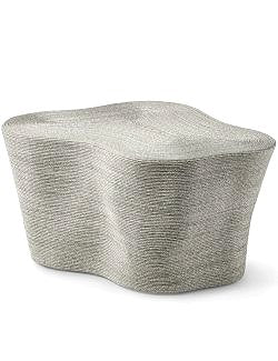 Organic Rope Wrapped Outdoor Coffee Table - Nautical Luxuries