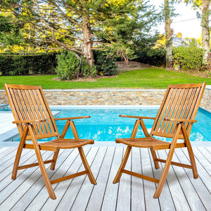 Yachting Teak Collection Reclining Armchair