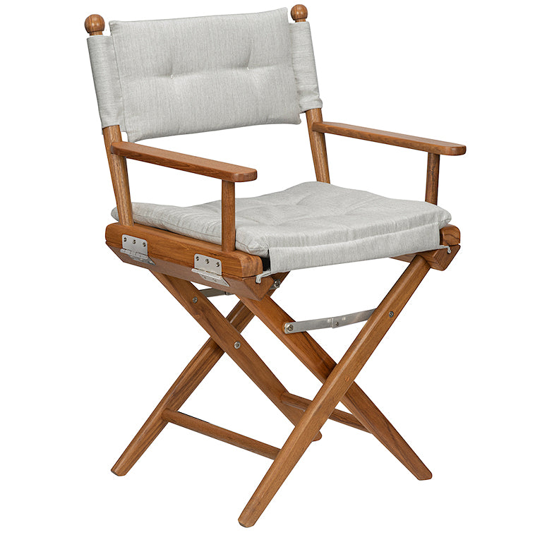 Yachting Teak Collection Luxe Solid Cushion Deck Chairs - Nautical Luxuries