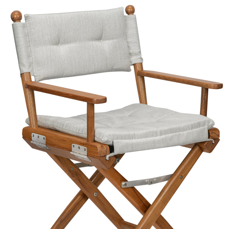 Yachting Teak Collection Luxe Solid Cushion Deck Chairs - Nautical Luxuries