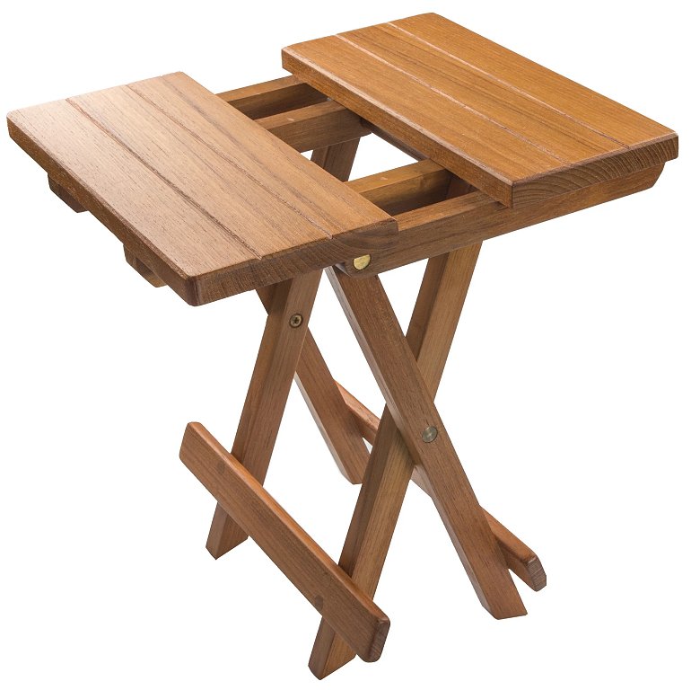 Yachting Teak Collection Compact Folding Table - Nautical Luxuries